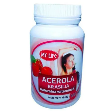 Acerola - Naturalna Witamina C 100 Tabletek - Komfar
