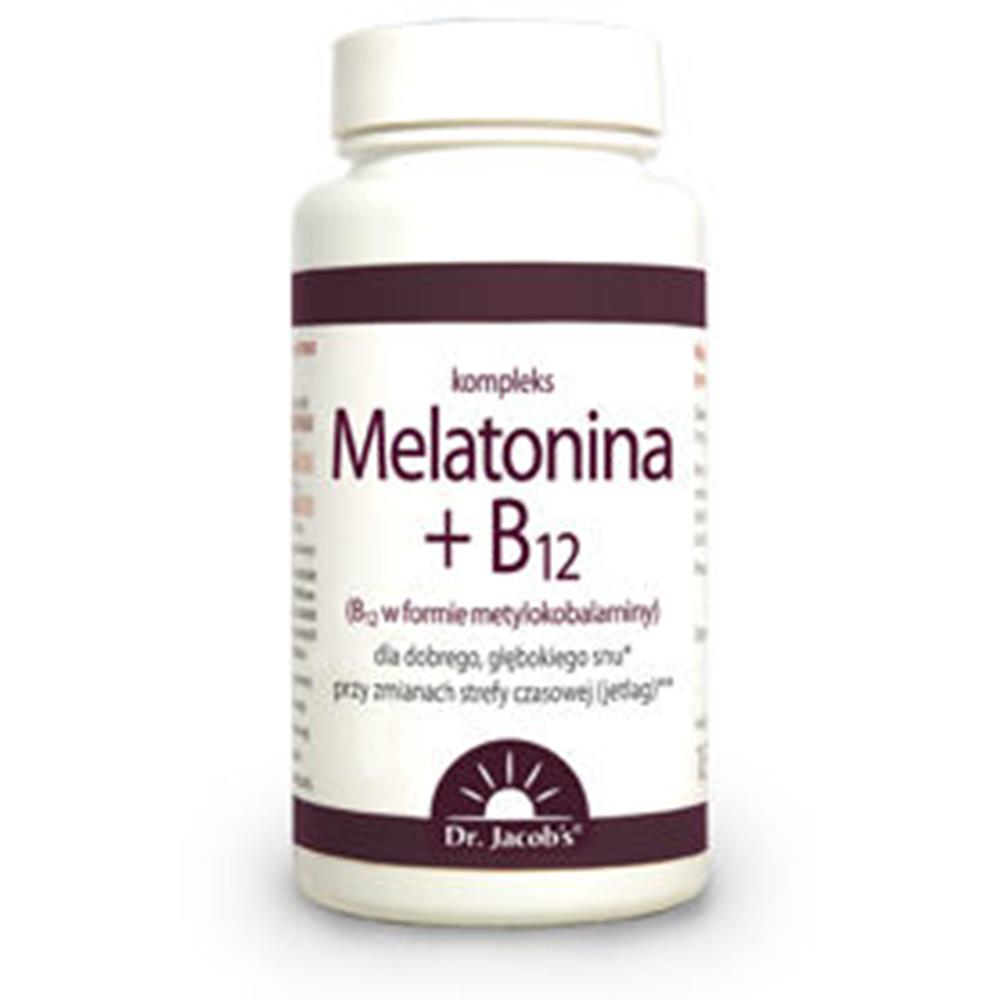 Melatonina + B12- 60 tabletek - Dr. Jacobs
