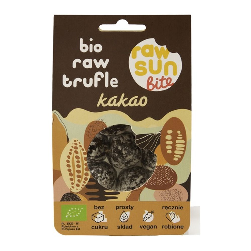 TRUFLE KAKAOWE BIO 105 G RAW SUN BITE