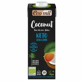 Napój Kokosowy Keto Low Carb Bezglutenowy BIO 1 l - Ecomil