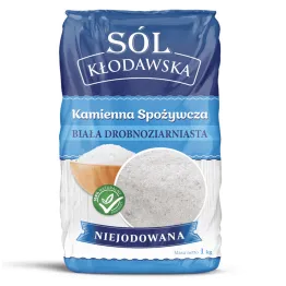 Sól Kłodawska Kamienna Biała Drobnoziarnista Niejodowana 1 kg - Kopalnia Soli Kłodawa