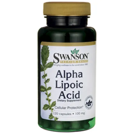 SWANSON Alpha Lipoic Acid (Kwas Alfa Liponowy) 100 mg 120 kapsułek - Wyprzedaż