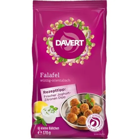 Falafel - Mieszanka Przypraw Z Ciecierzycą Bio 170g - Davert