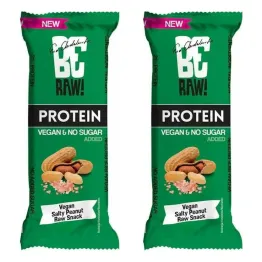 2 x BeRaw Baton Proteinowy 21% Salty Peanut 40 g - FoodWell