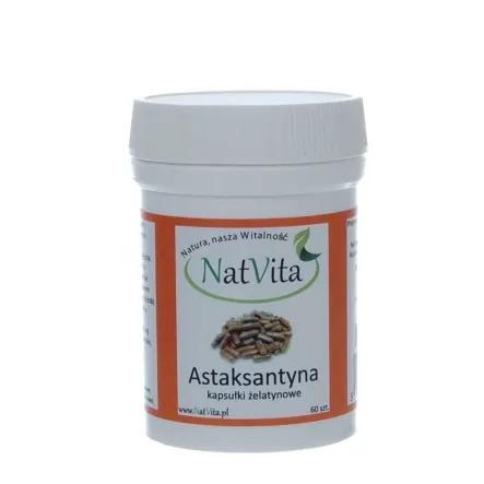 Astaxantyna  60 kapsułek ŻELATYNOWYCH Natvita