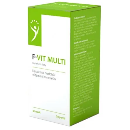 F-VIT MULTI 30 porcji  Kompozycja 12 witamin i 8 minerałów Formeds