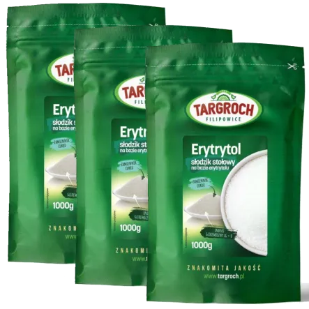 Zestaw 3 x Erytrol 1 kg - Erytrytol 1000 g - Targroch