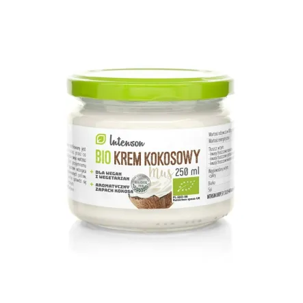 Bio Krem Kokosowy - Mus 250 ml - Intenson