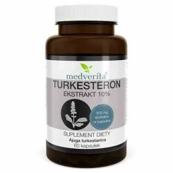 Turkesteron Ekstrakt 500 mg 60 Kapsułek -Medverita - Wyprzedaż