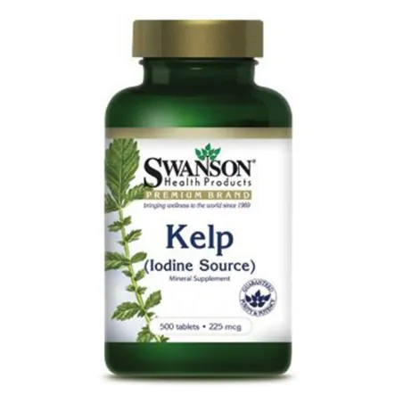 SWANSON Kelp  250 Tabletek 225 mcg Iodine Source