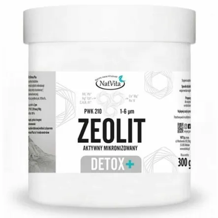 Zeolit Aktywny Mikronizowany Detox+ 300 g - NatVita