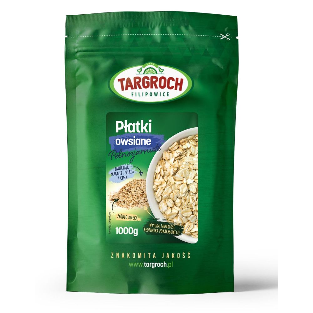 PŁATKI OWSIANE 1 KG TARGROCH