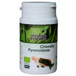 100% Bio Chlorella Pyrenoidosa Tabletki 1200 Tabletek 250 mg - Bio Organic Foods