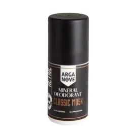 Naturalny Mineralny Dezodorant Ałunowy MĘSKI Piżmo Roll - On 50 ml - Arganove