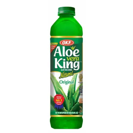 12 x Napój Aloesowy Aloe Vera King 1,5 L - OKF - Z Cząstkami Aloesu