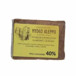 Tradycyjne Syryjskie Mydło Aleppo Olej Laurowy 40% 180 g - Biomika