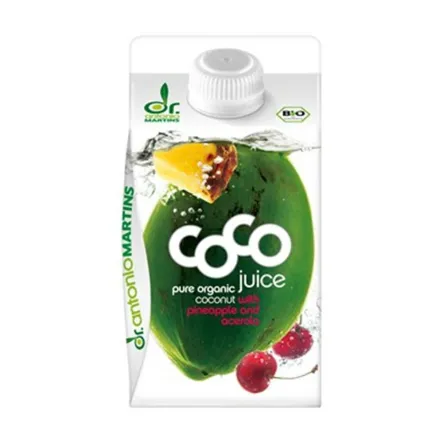 Woda Kokosowa Z Ananasem I Acerolą Bio 500 Ml - Coco Dr. Martins