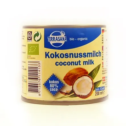 Mleko Kokosowe (22% Tłuszczu) Bio 200 Ml-Terrasana 