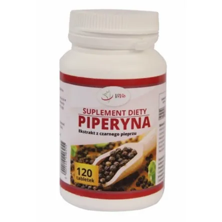 Piperyna Forte 120 tabletek 20mg Vivio