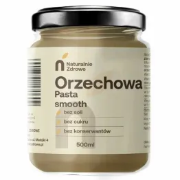 Pasta Orzechowa Smooth 500 ml - Naturalnie Zdrowe