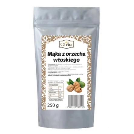 Mąka Z Orzecha Włoskiego 250 g Ol'Vita - Wyprzedaż