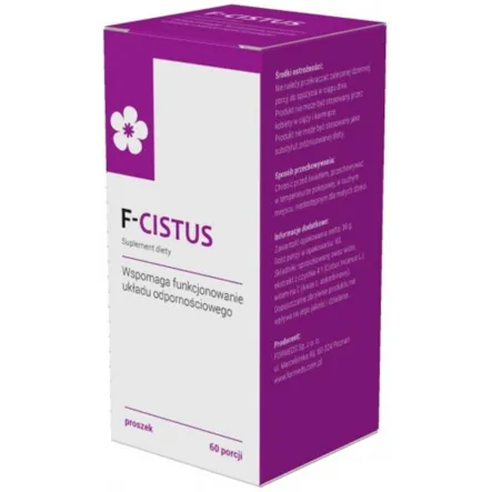 F-CISTUS 60 porcji Formeds - Ekstrakt z czystka, owoc wiśni oraz witamina C