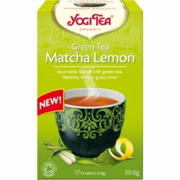 Herbatka Zielona z Cytryną i Matchą Bio (17x 1,8 g) - Yogi Tea