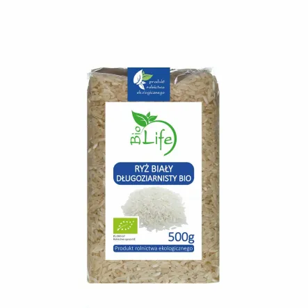 Ryż Biały Długoziarnisty Bio 500 g Biolife - Wyprzedaż