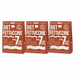3 x Makaron Konjac Bio Organic Diet Fettuccine 300 g Diet Food