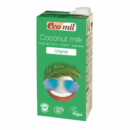 Mleko Kokosowe Słodzone Syropem z Agawy Bio 1 l UHT  Ecomil