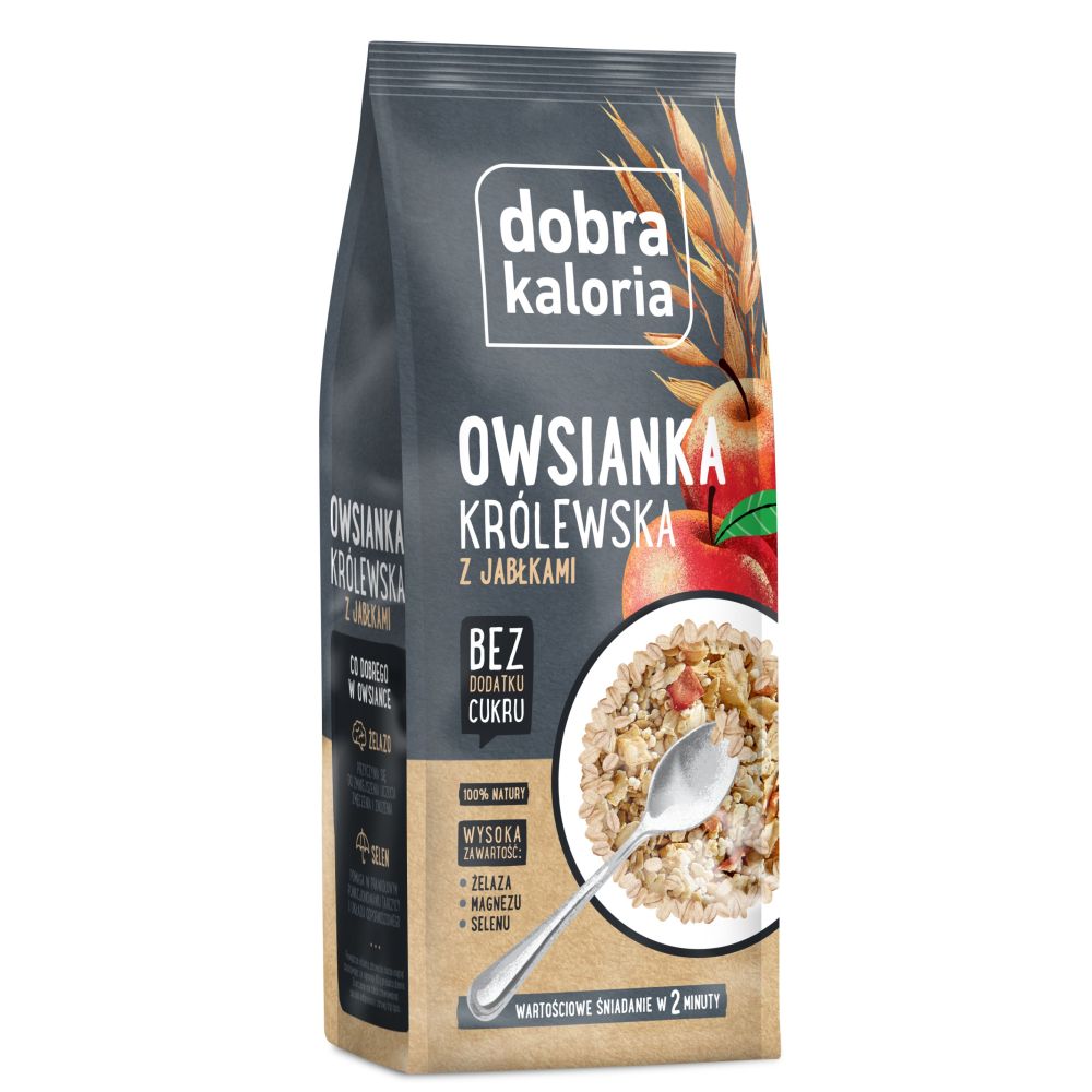 OWSIANKA KRÓLEWSKA Z JABŁKAMI 320 G KUBARA