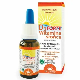 Witamina Słońca D3 Forte 20 ml - Dr Jacobs
