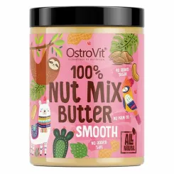 Masło Orzechowe Trzy Rodzaje Orzechów Nut Mix Butter Smooth 1 kg - OstroVit