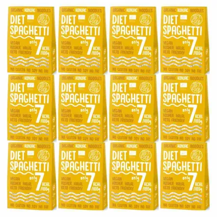 12 x Makaron Konjac Bio Organic Diet Spaghetti 300 g - Diet Food