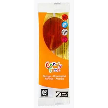 Lizak o smaku pomarańczowym 13 g - Candy Tree
