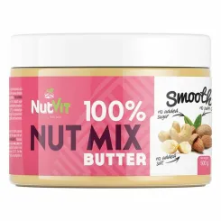 Masło z Orzechów Ziemnych, Nerkowca i Migdałów Nut Butter Mix 500 g - NutVit
