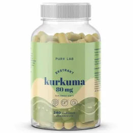 Kurkuma Ekstrakt 80 mg  240 Kapsułek Wegańskich - Pure Lab