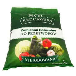Sól Kamienna Kłodawska Niejodowana do Przetworów 3 kg - Kopalnia Soli "Kłodawa"