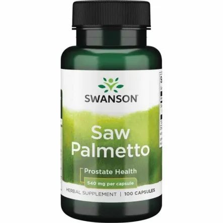 Saw Palmetto 540 mg 100 Kapsułek - Swanson - Wyprzedaż