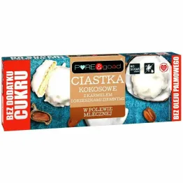 Ciastka Kokosowe z Karmelem i Orzeszkami Ziemnymi w Polewie Mlecznej Bez Dodatku Cukru 128 g - PURE&Good