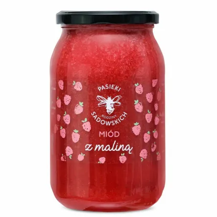 Miód z Maliną 1150 g - Pasieki Sadowskich