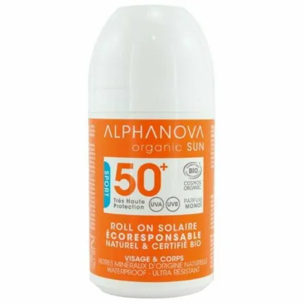 Bio Krem Przeciwsłoneczny do Twarzy i Ciała w Kulce SPF 50+ 50 g - Alphanova Sun