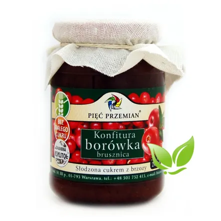 Konfitura Borówka-Brusznica Z Ksylitolem 200g-Pięć Przemian