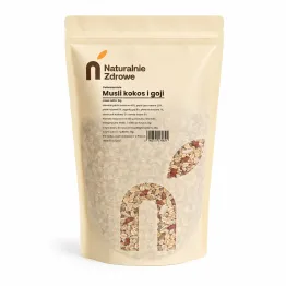 Musli Pełnoziarniste Kokos i Goji 1 kg - Naturalnie Zdrowe