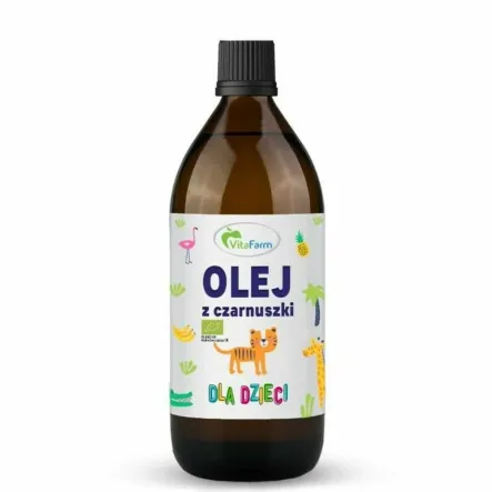 Olej z Czarnuszki Dla Dzieci BIO 100 ml - Vitafarm (data: 31.01.2025)