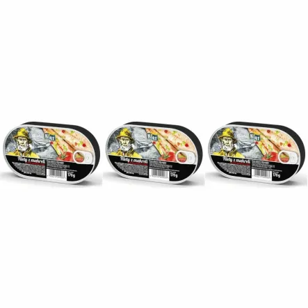 3 x Filety z Makreli w Sosie Pomidorowym 170 g - Kier