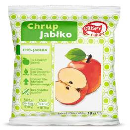 Jabłko Suszone Bezglutenowe Bez Dodatku Cukrów Plasterki 18 g - Crispy Natural