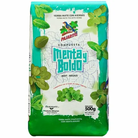 Yerba Mate Pajarito Mint and Boldo 500 g