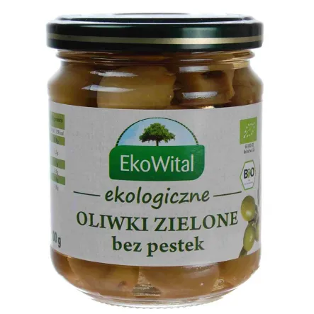 Oliwki Zielone Bez Pestek Bio 212 ml/ 100 g Ekowital