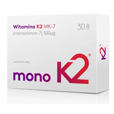 Witamina K2 MK-7 100mcg K2mk7  Norweska - Mono K2-Mk7 PRZECENA - KRÓTKA DATA MINIMALNEJ TRWAŁOŚCI